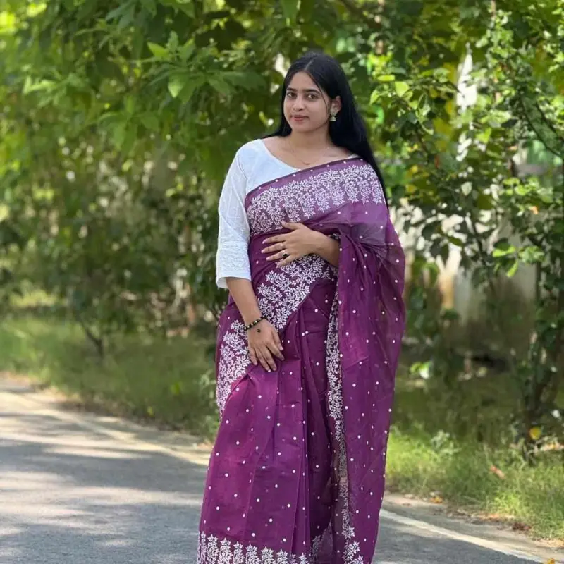 Chandery silk sharee S06