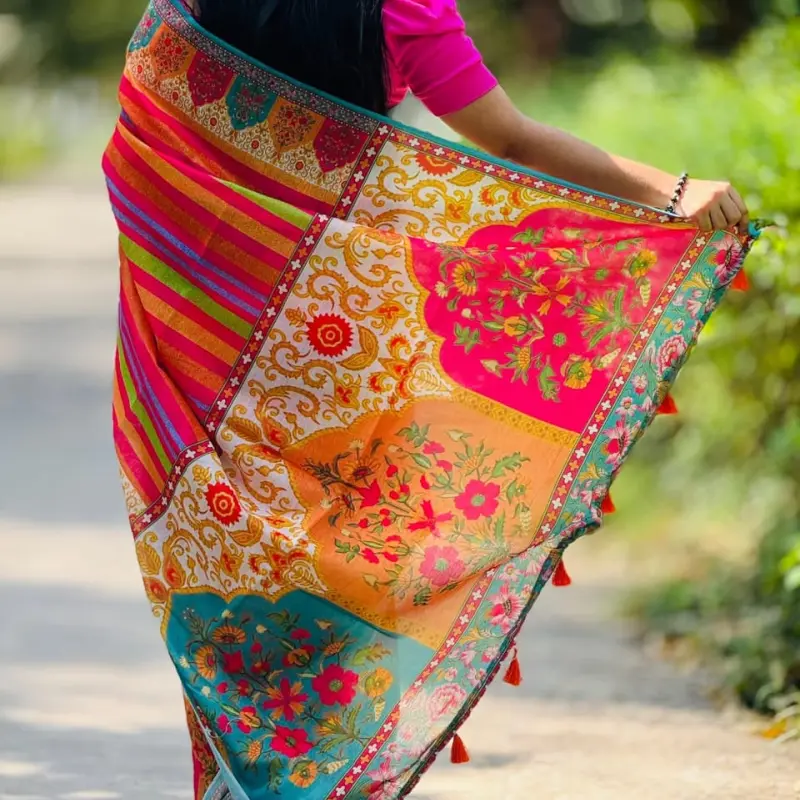 Chandery silk sharee S05