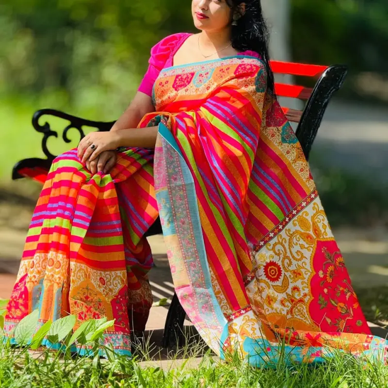 Chandery silk sharee S05