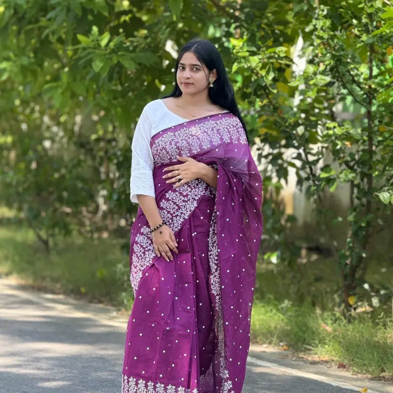 Chandery silk sharee S06